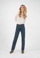 Mud Damen Jeans Relax ROSE whale blue