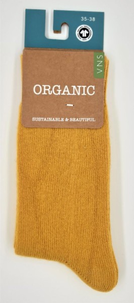 VNS Damen Socken Wolle/Baumwolle 1315 mustard 39-42