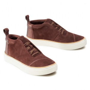 TOMS Damen Schuhe Riley Forest Brown Suede / Pearlized...