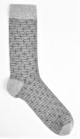 VNS Organic Herren Socken Square Prism Design 1115 mel/grey black 39-42