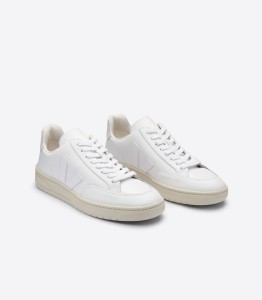 Veja Damen Schuhe V-12 Leather Extra White