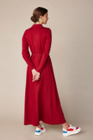 Lana Organic Damen Kleid Christella 4224 Red Dahlia