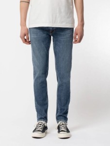 Nudie Jeans Herren Hose Lean Dean Blue Vibes