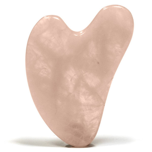 Massagestein Gua Sha Rosenquarz