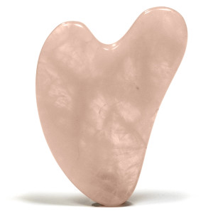 Massagestein Gua Sha Rosenquarz
