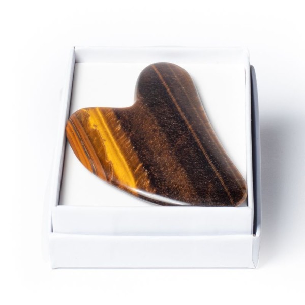 Massagestein Gua Sha Tigerauge