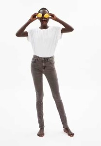 Armedangels Damen Jeans Tillaa X Stretch coal mine