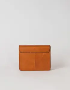 O My Bag Handtasche Audrey Mini Eco Cognac Classic Leather checkered Strap