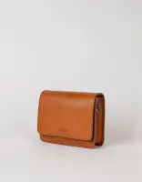 O My Bag Handtasche Audrey Mini Eco Cognac Classic Leather checkered Strap