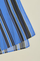 Lanius Schal Print Stripe horizon stripe blue