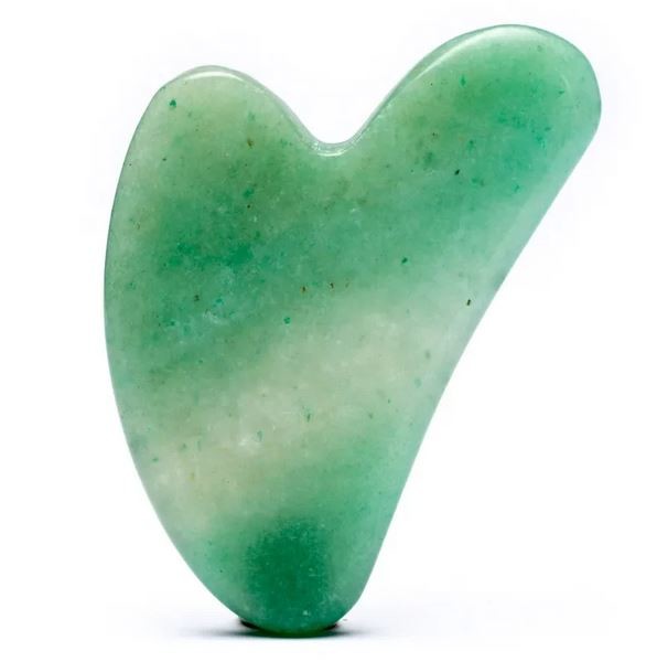 Massagestein Gua Sha Grüner Aventurin