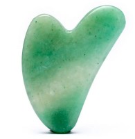 Massagestein Gua Sha Grüner Aventurin