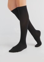 Albero Natur Unisex Kniestrümpfe schwarz