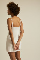 Lanius Damen Kleid / Unterkleid off white
