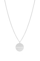 Jukserei Halskette ROUND Croissant silber