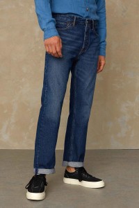 Kings of Indigo Herren Jeans Kong pure indigo worn