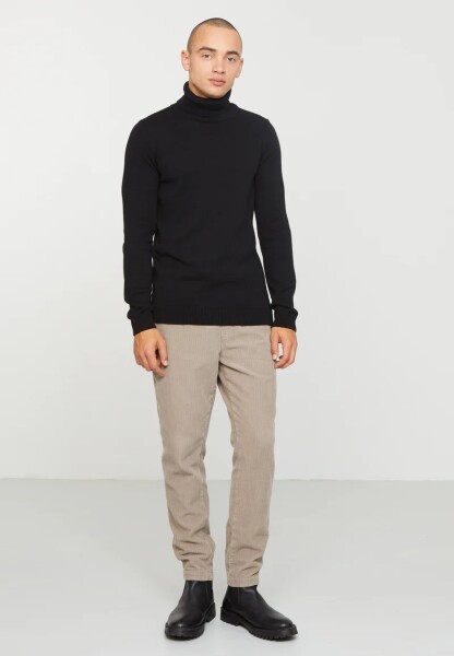 Recolution Herren Pullover mit Rollkragen PINE black