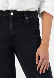 MUD Jeans Damen Jeans Regular Swan Stone Black
