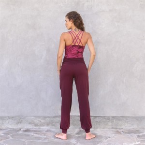 Jaya Damen Yogahose Joelle burgundy