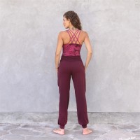 Jaya Damen Yogahose Joelle burgundy