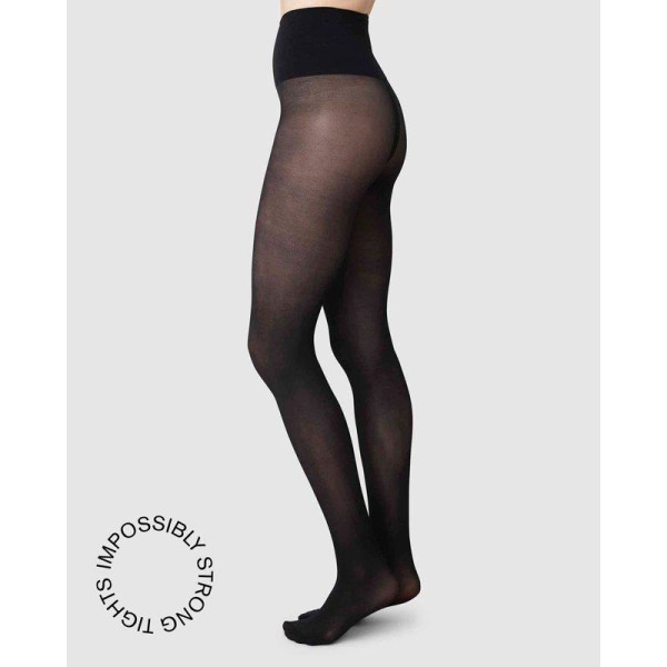 Swedish Stockings Damen Strumpfhose Lois Rip 40den Black