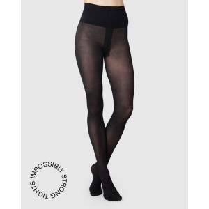 Swedish Stockings Damen Strumpfhose Lois Rip 40den Black