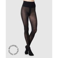 Swedish Stockings Damen Strumpfhose Lois Rip 40den Black