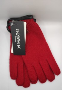 Gebeana Damen Handschuhe mit Ledereinfassung 83311069...
