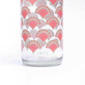 Carrybottle Trinkflasche Pink Peacock 0,7 l
