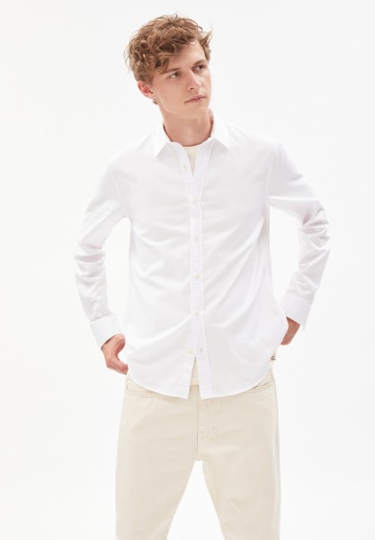 Armedangels Herren Hemd Quaadi white