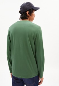 Armedangels Herren Longsleeve Jaarlo Solid myrtales