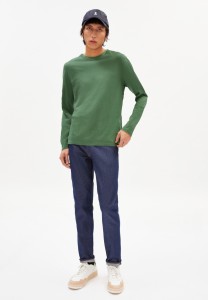 Armedangels Herren Longsleeve Jaarlo Solid myrtales