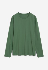 Armedangels Herren Longsleeve Jaarlo Solid myrtales