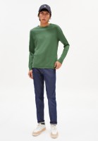 Armedangels Herren Longsleeve Jaarlo Solid myrtales