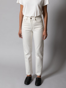 Nudie Jeans Damen Breezy Britt Recycled White