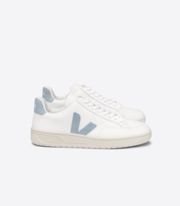 Veja Damen Schuhe V-12 Leather Extra White Steel