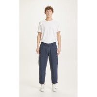 KnowledgeCotton Herren Hose Bob loose linen 70286 total eclipse