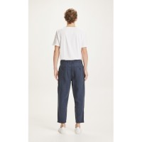 KnowledgeCotton Herren Hose Bob loose linen 70286 total eclipse