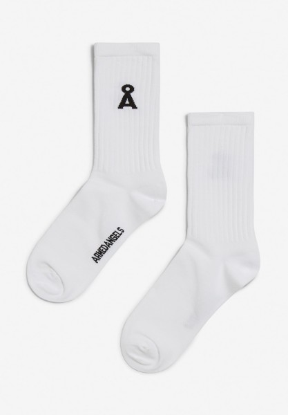 Armedangels Unisex Socken Saamus Bold white