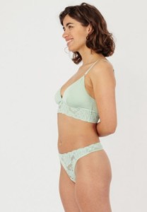 Erlich Textil Damen BH Bralette Amelie salbei
