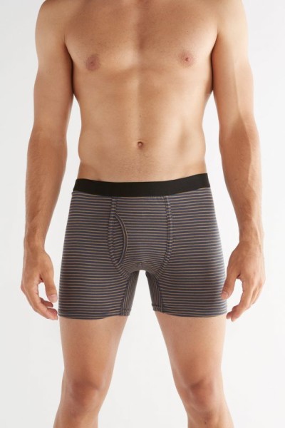 Albero Natur Herren Boxershort Indigo/Ingwer