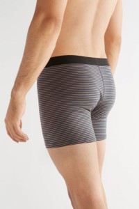Albero Natur Herren Boxershort Indigo/Ingwer