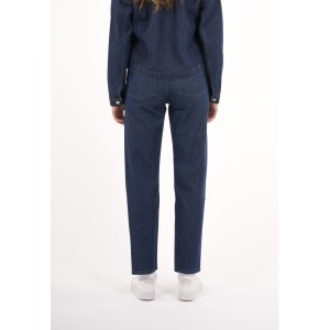 KnowledgeCotton Damen Jeans Stella tapered 750012 classic indigo REBORN™