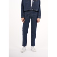 KnowledgeCotton Damen Jeans Stella tapered 750012 classic indigo REBORN™