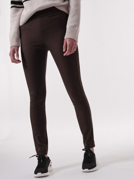 Lanius Damen Hose Slim-Fit espresso