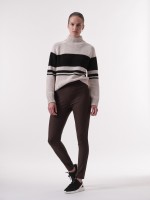 Lanius Damen Hose Slim-Fit espresso