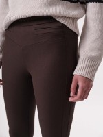 Lanius Damen Hose Slim-Fit espresso