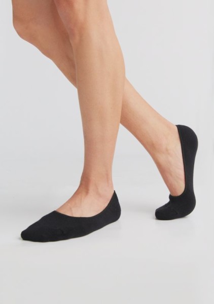 Albero Natur Unisex Socken Füßlinge Frottee Schwarz