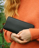 O My Bag Geldbörse Sonny Long Wallet black Apple Leather