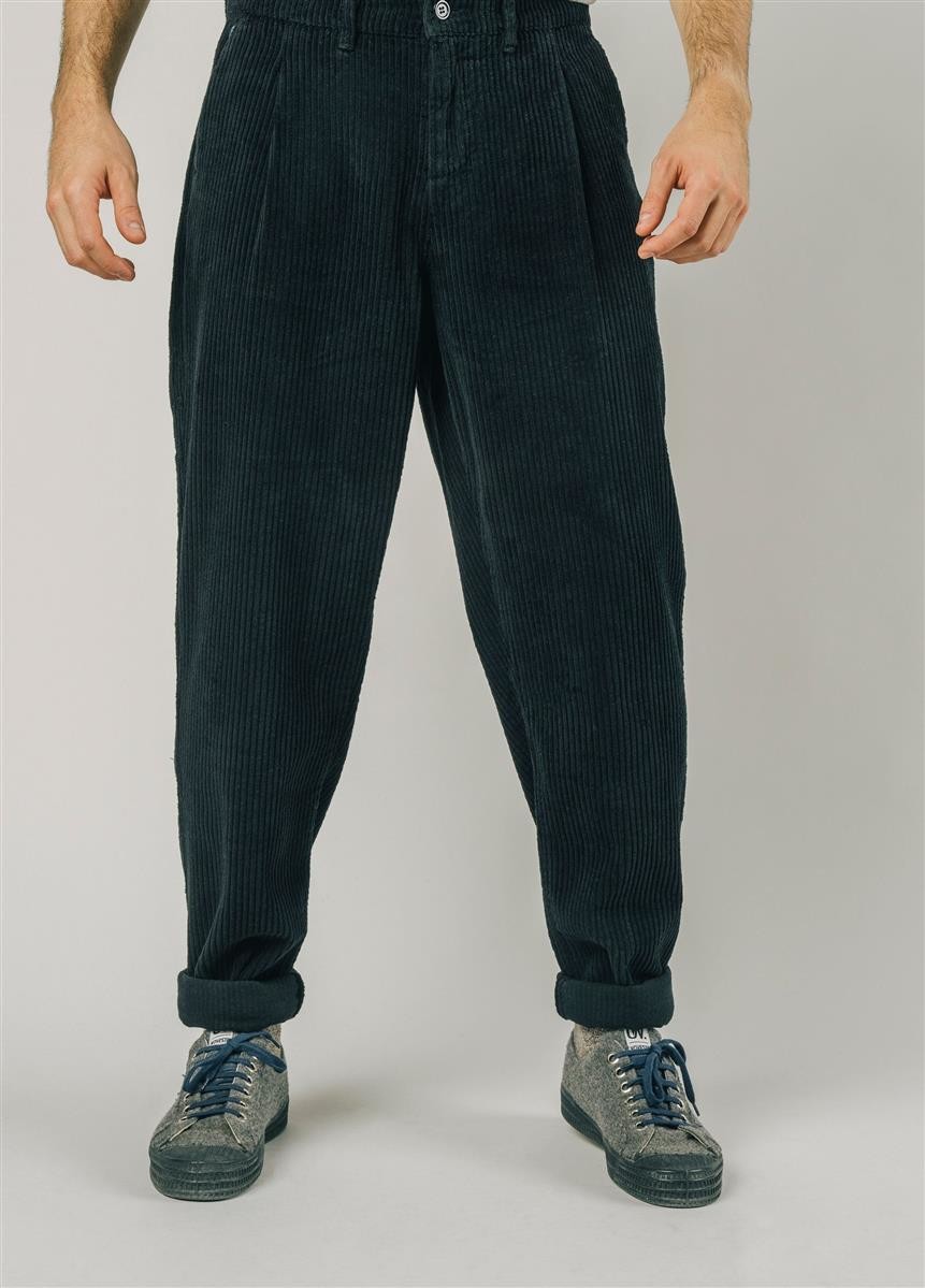 Brava Herren Hose CORDCHINOHOSE MIT BUNDFALTE black, 109,90